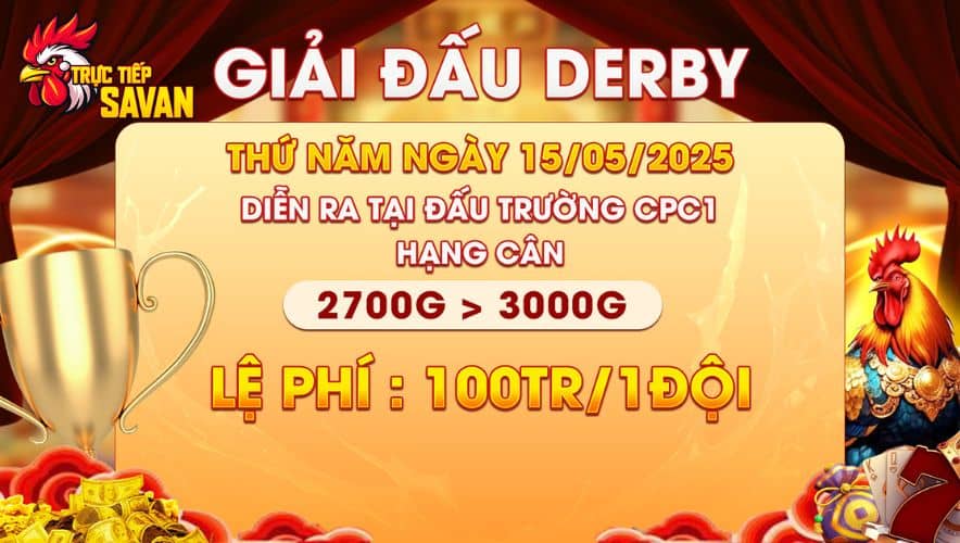 Thông Báo Giải Đấu Derby Tại Bồ CPC1 Ngày 15/05/2025
